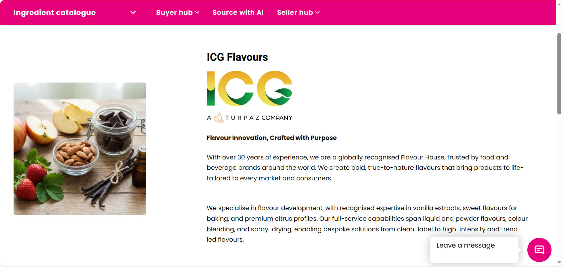 1-2-Taste Screenshot: Browse Our Catalogue - ICG Flavours